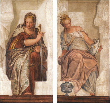 Paolo Veronese, Justice et Tempérance, env. 1551.